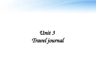 高中英语 Unit_3_Travel_Journal课件 新人教版必修1 课件