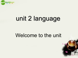 高中英语 Unit2(Language)Welcome to the unit课件8 牛津译林版必修3 课件