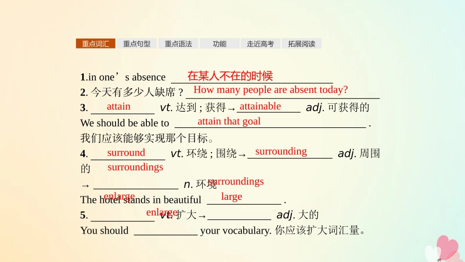 英语 Unit 19 Language单元重点小结课件 北师大版选修7 课件_第2页