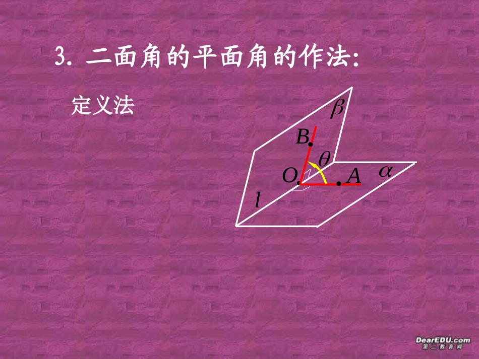 高一数学二面角 苏教版 课件_第3页