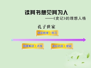 高中语文课时讲练通配套课件 (孔子世家)苏教版选(史记选读) 课件