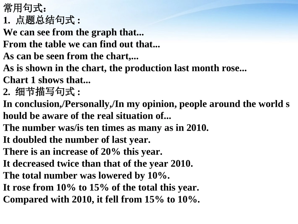 高中英语 写作篇 图表类夹叙夹议作文课件 人教版 课件_第2页