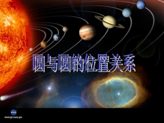 高中数学 422圆和圆的位置关系课件 新人教版必修2 课件