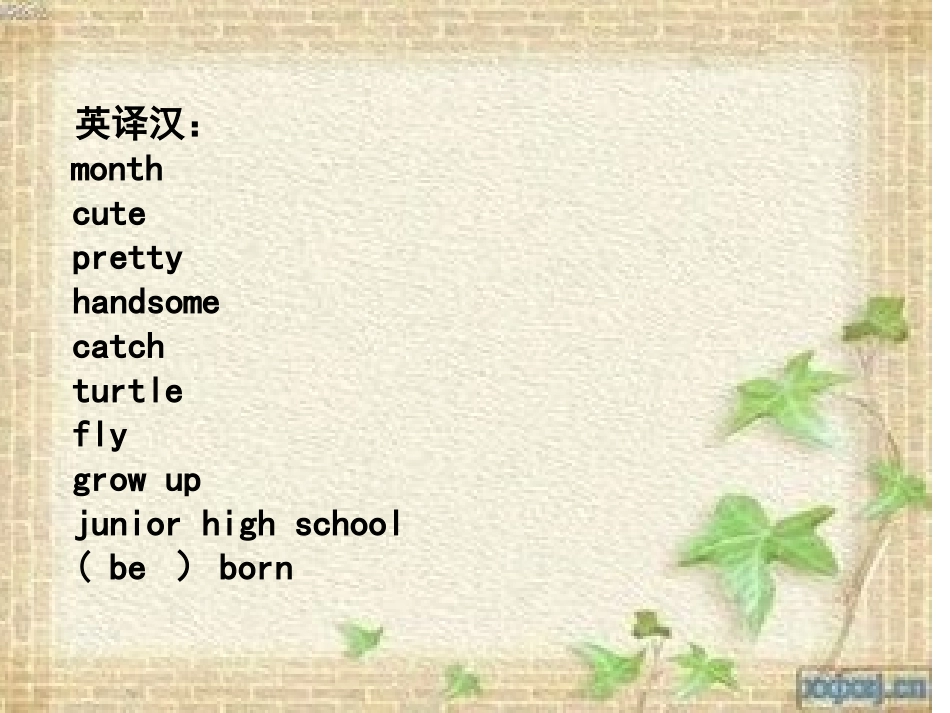 上教版牛津英语1-3单元复习资料_第2页