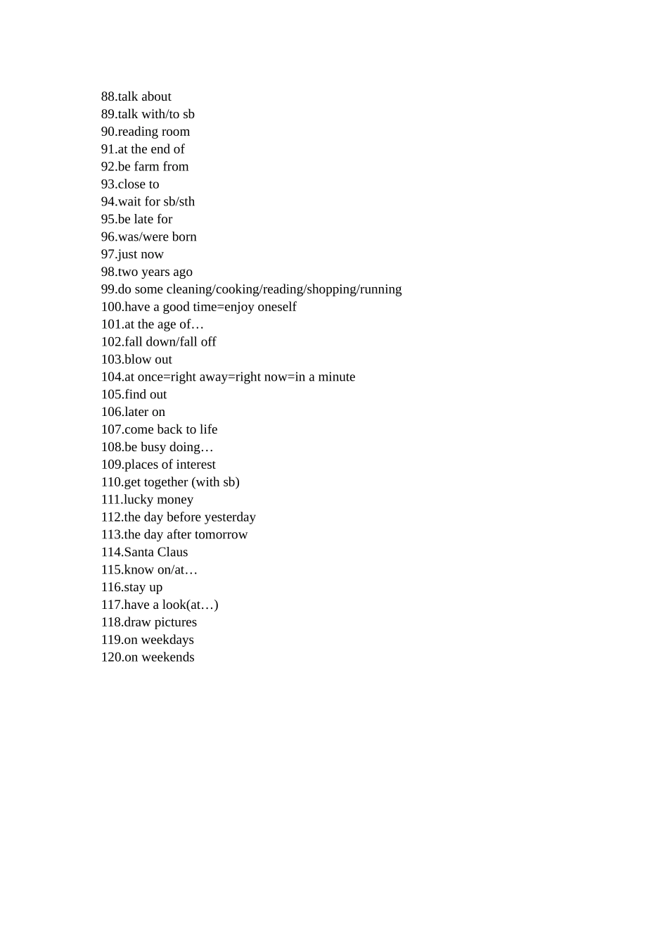 七年级短语小结_第3页