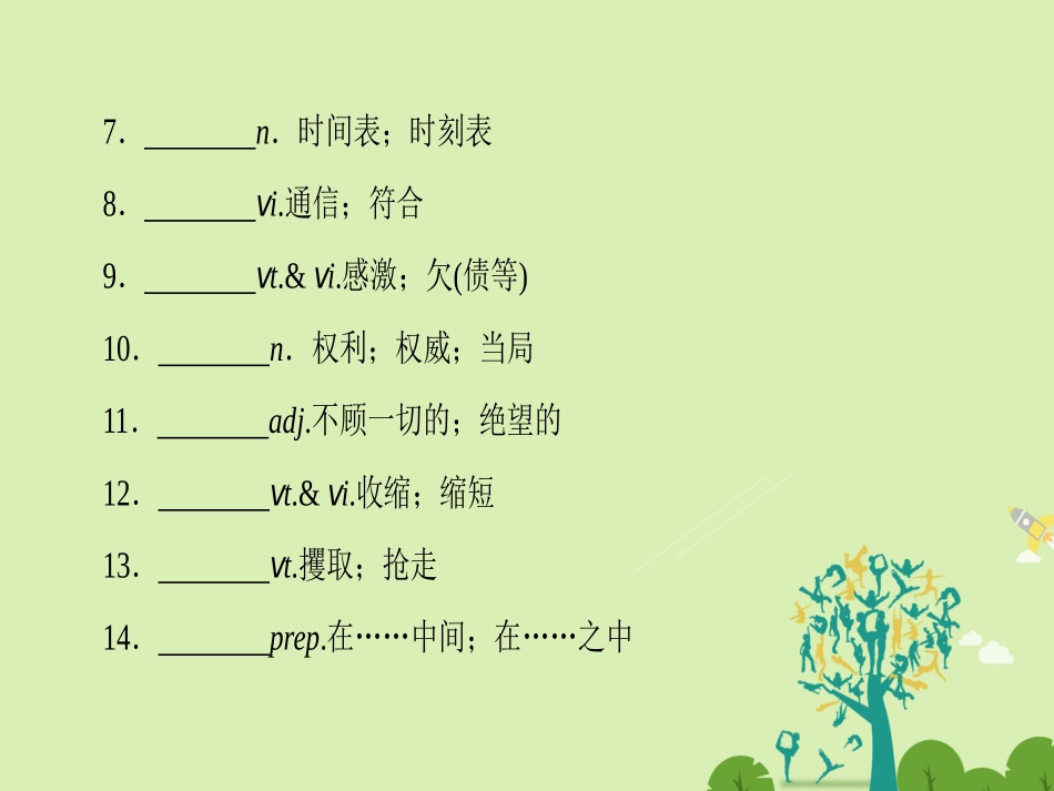 英语 Unit 3 Australia Period Ⅴ单元复习课课件 新人教版选修9 课件_第3页