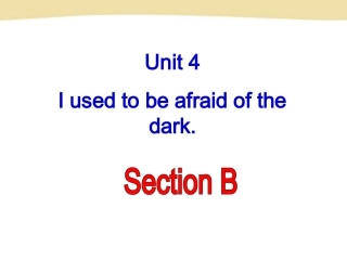 三年级英语Unit4SectionB