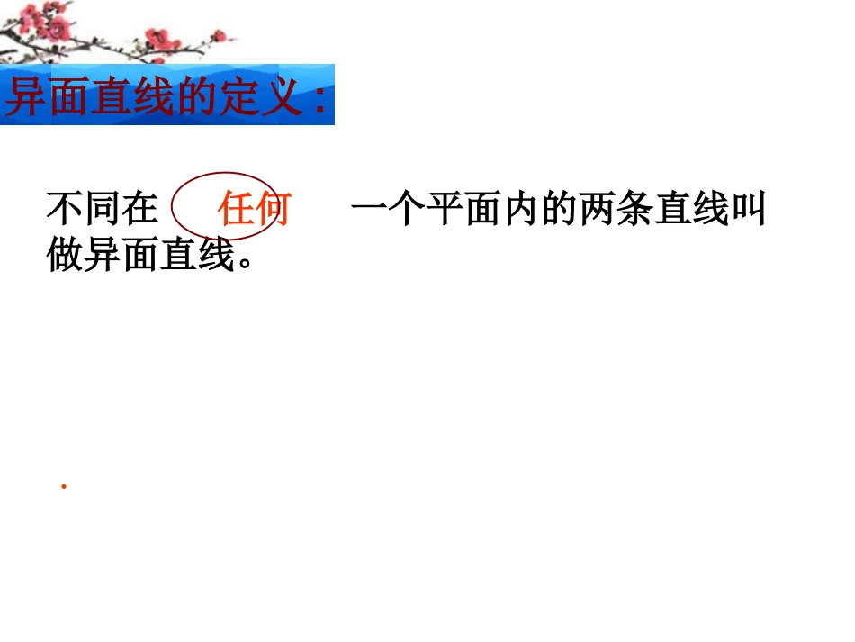 陕西省汉中市高一数学(空间直线与直线之间的位置关系) 课件_第3页