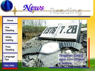 高中英语：unit 4 earthquake reading课件人教新课标必修1 课件