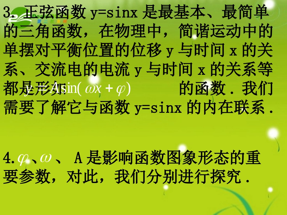 高中数学(函数的图像)课件1 北师大版必修4 课件_第3页
