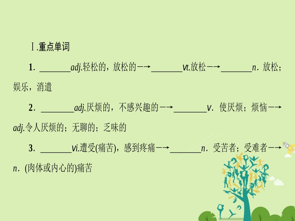 高中英语 Unit 1 Lifestyles单元尾 核心要点回扣课件 北师大版必修1 课件_第2页