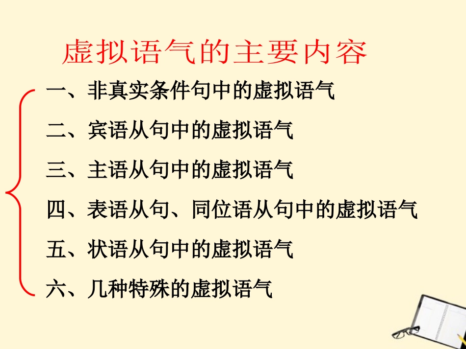 河南省新密一高高考英语 语法专项讲练——虚拟语气精品课件_第2页