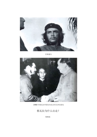 格瓦拉为什么出走？