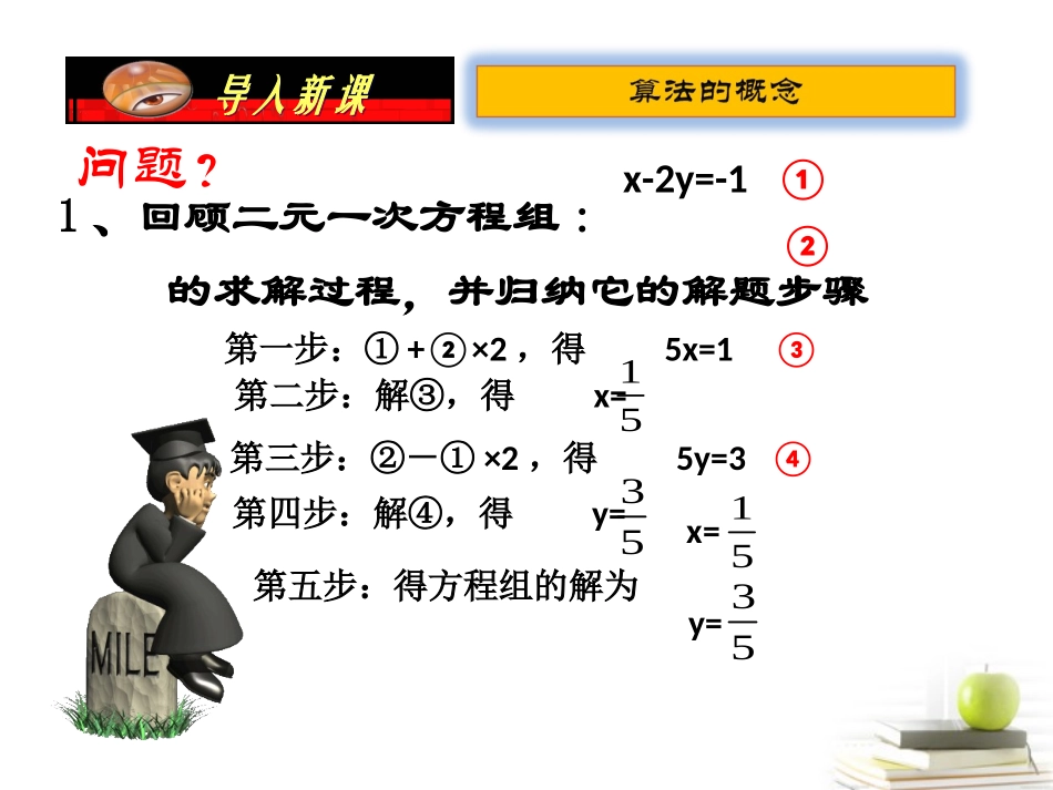 高一数学 算法的概念 课件_第3页