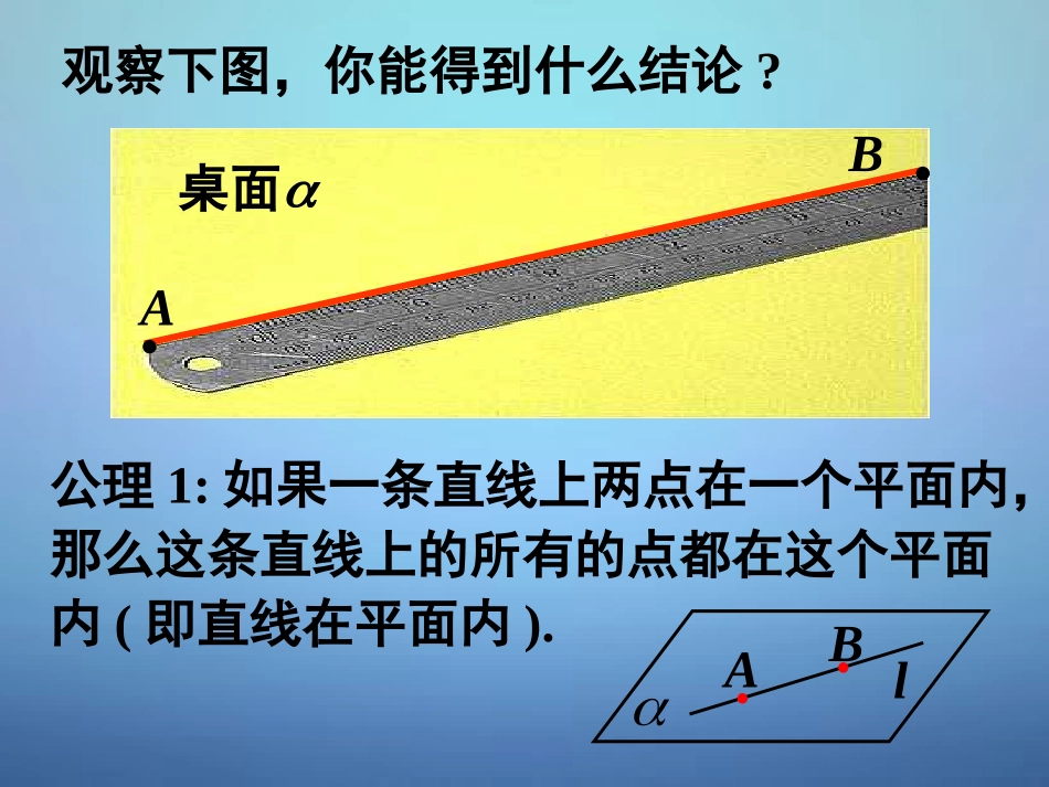 高中数学 212平面的基本性质课件 新人教A版必修2 课件_第3页