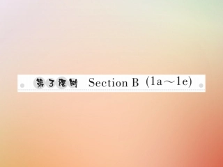 秋八年级英语上册 Unit 7 Will people have robots(第3课时)Section B(1a 1e)习题课件 (新版)人教新目标版 课件