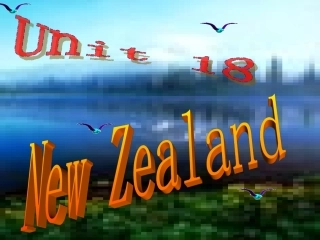 高一英语Unit18 New Zealand reading 课件
