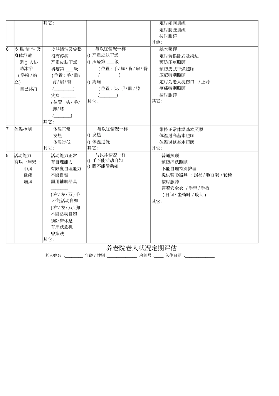 养老院老人状况定期评价_第2页