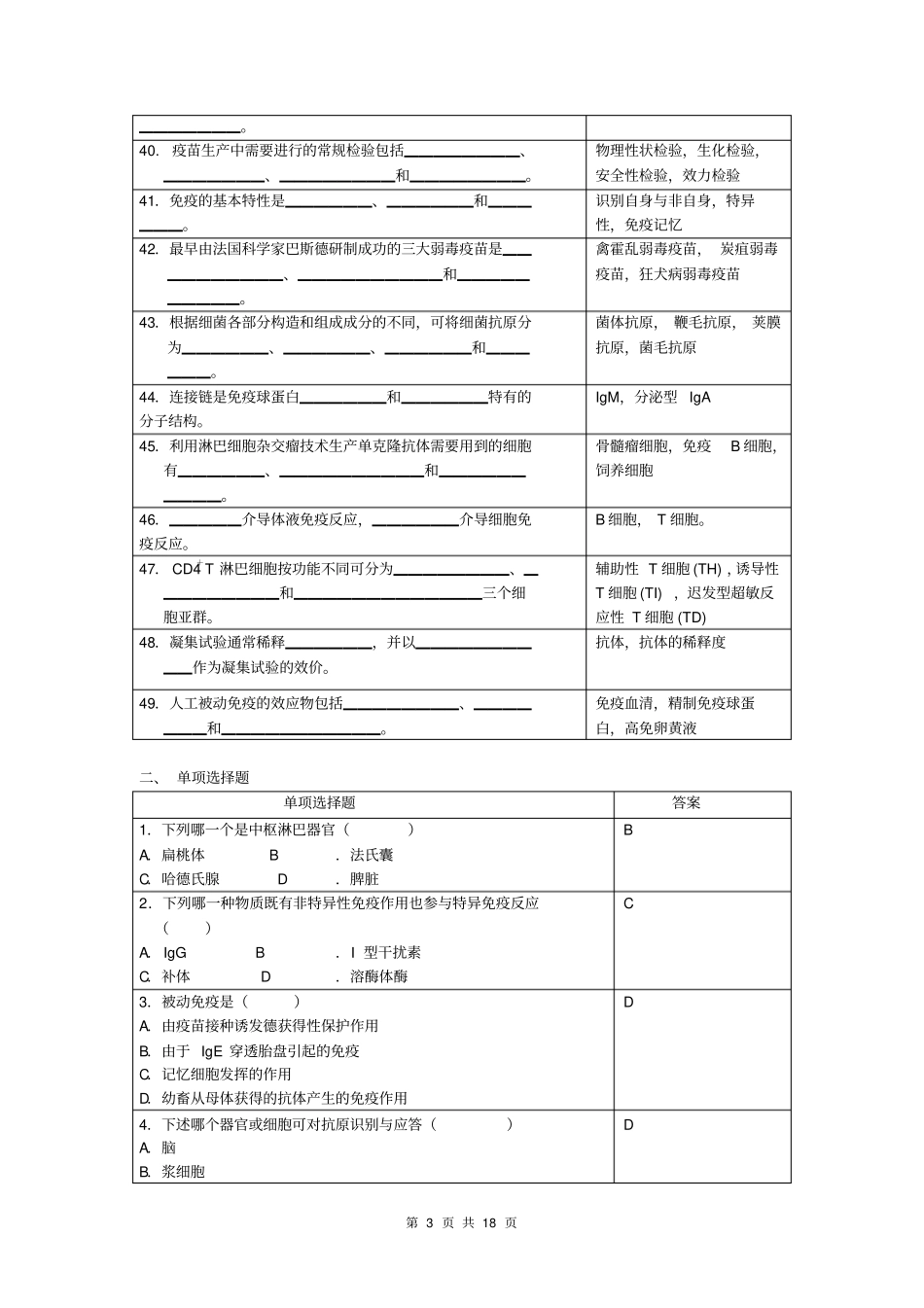 兽医免疫学试题库_第3页