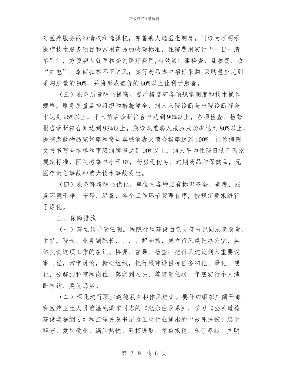 医疗行业加强作风建设实施方案与医疗设备管理的自我总结汇编_第2页