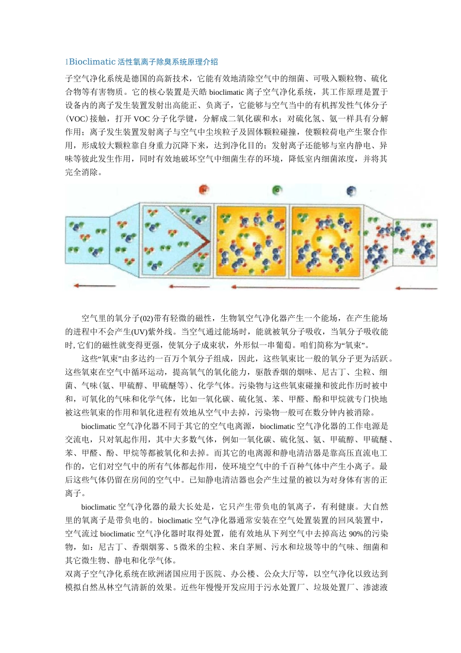 活性氧离子除臭设备及除臭技术说明_第1页