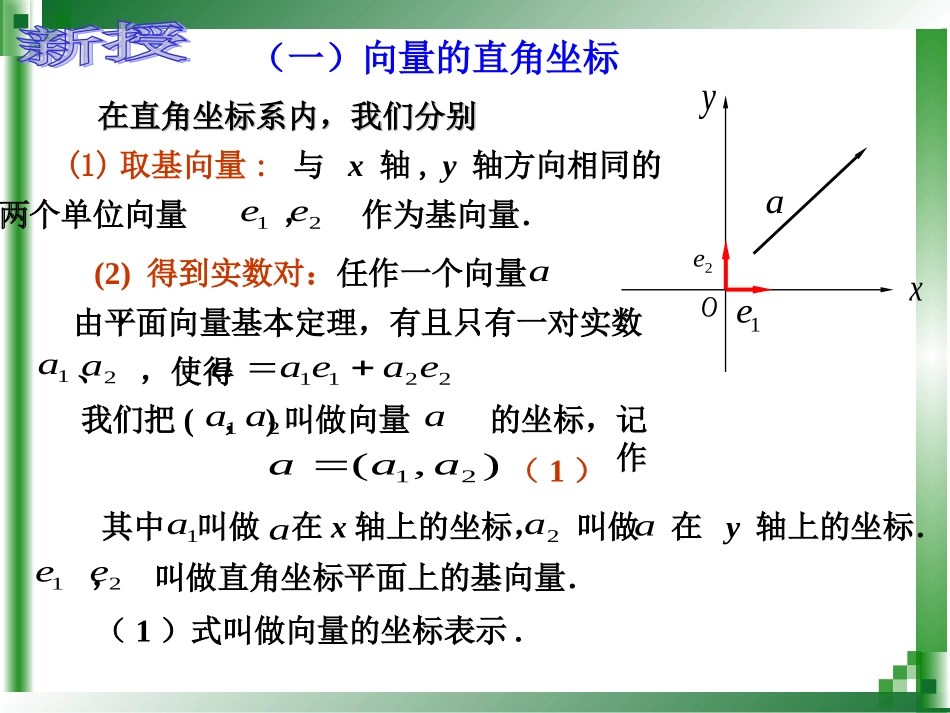 向量的直角坐标运算-田鸿_第3页