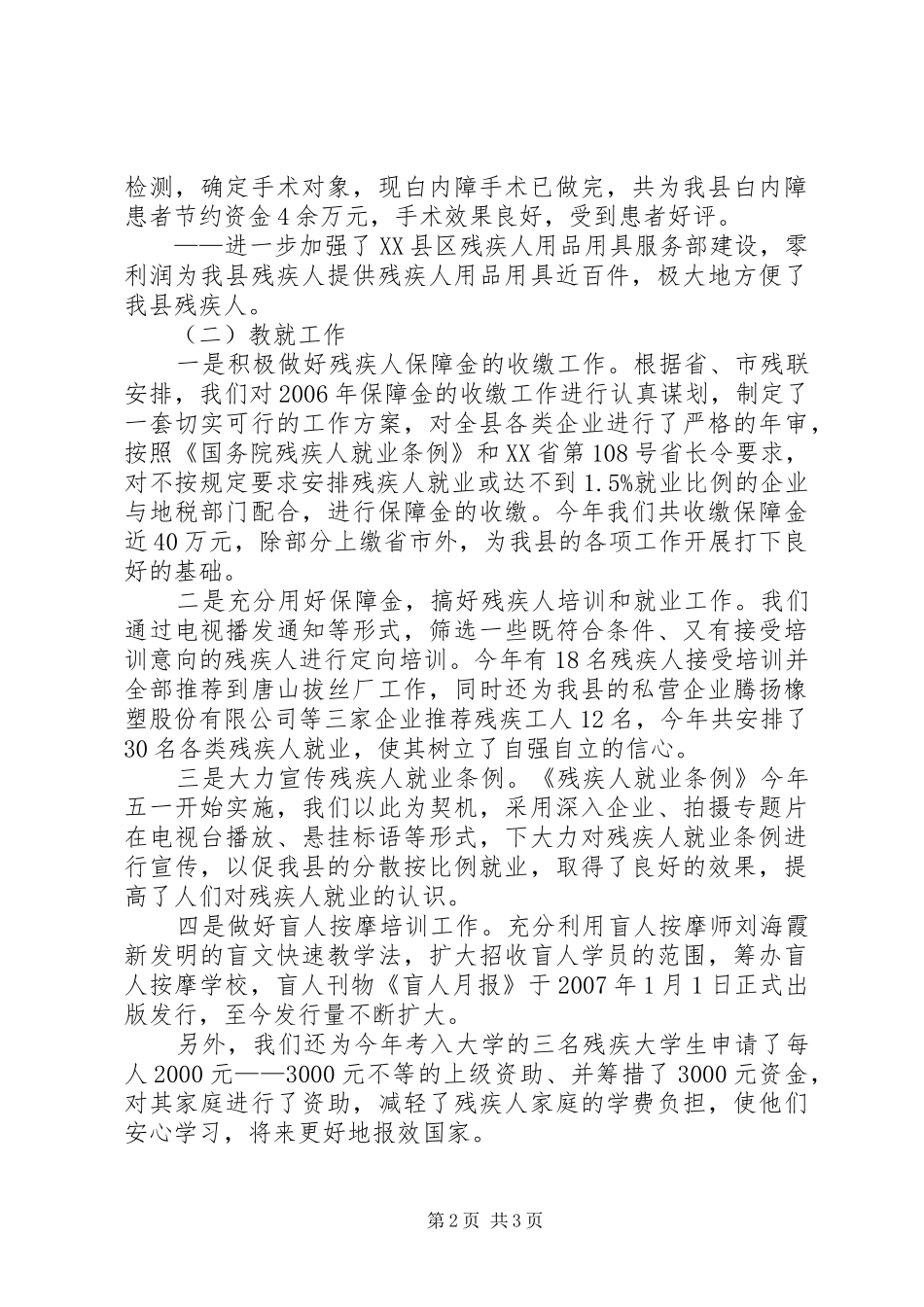 残联年终总结计划 _第2页