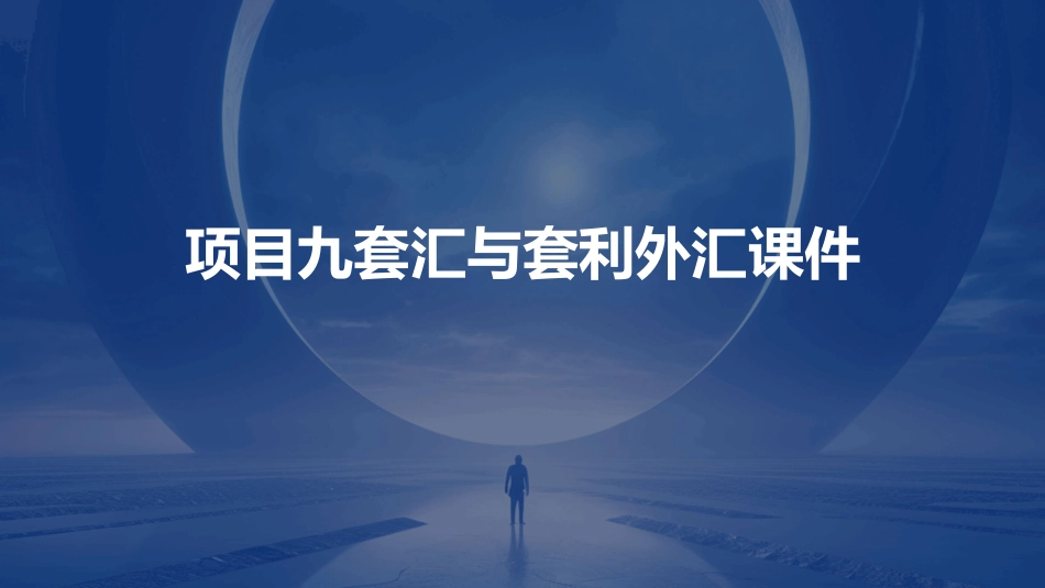 项目九套汇与套利外汇课件_第1页