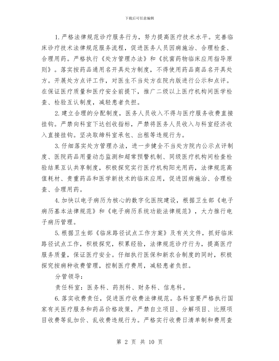 医药购销和医疗服务不正之风整治方案与医药零售部运营经理竞聘演讲稿汇编_第2页