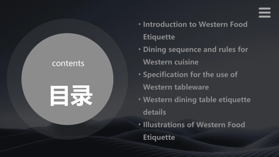 西餐礼仪中英文讲解及图示课件_第2页