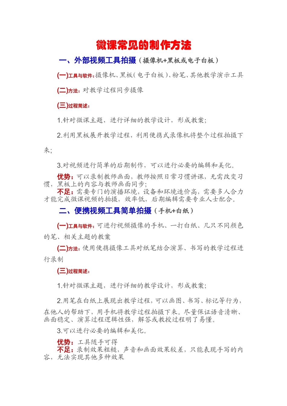 微课常见的制作方法_第1页