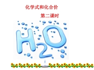 化学式和化合价