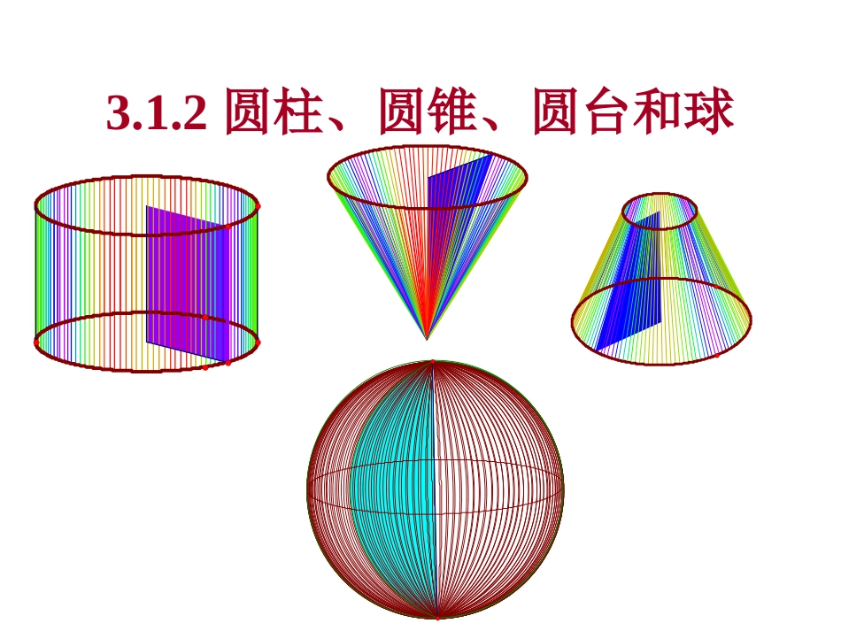 圆柱圆锥圆台球_第1页