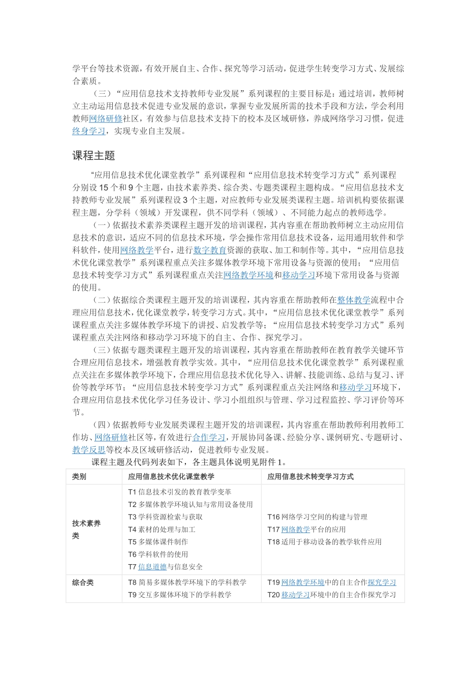 中小学教师信息技术应用能力培训课程标准（试行）_第2页