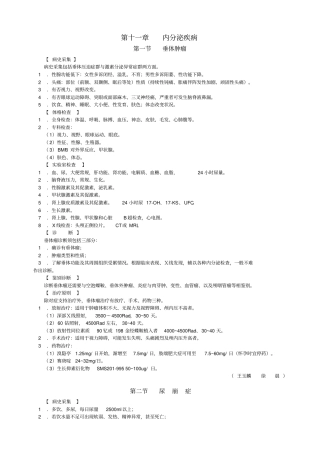 内分泌疾病及诊断
