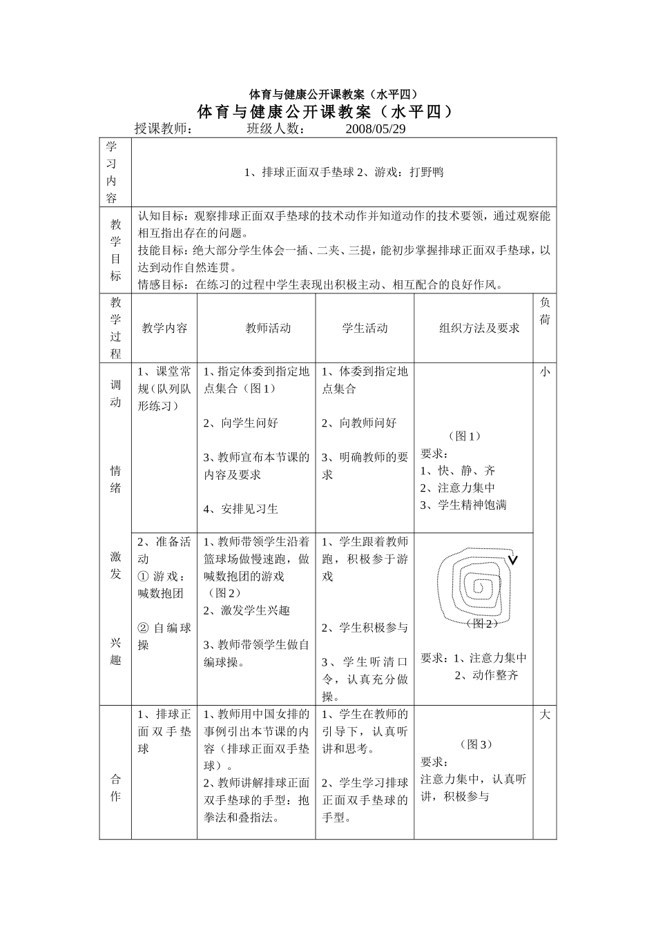 体育与健康公开课教案_第1页