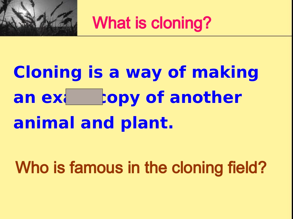 公开课课件CLONING_第2页