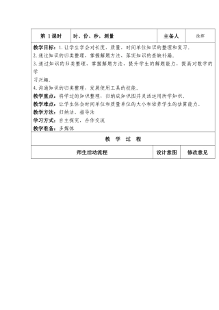 时、份、秒，测量