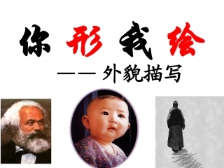 你形我绘，外貌描写