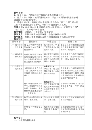 三视图读图技能训练