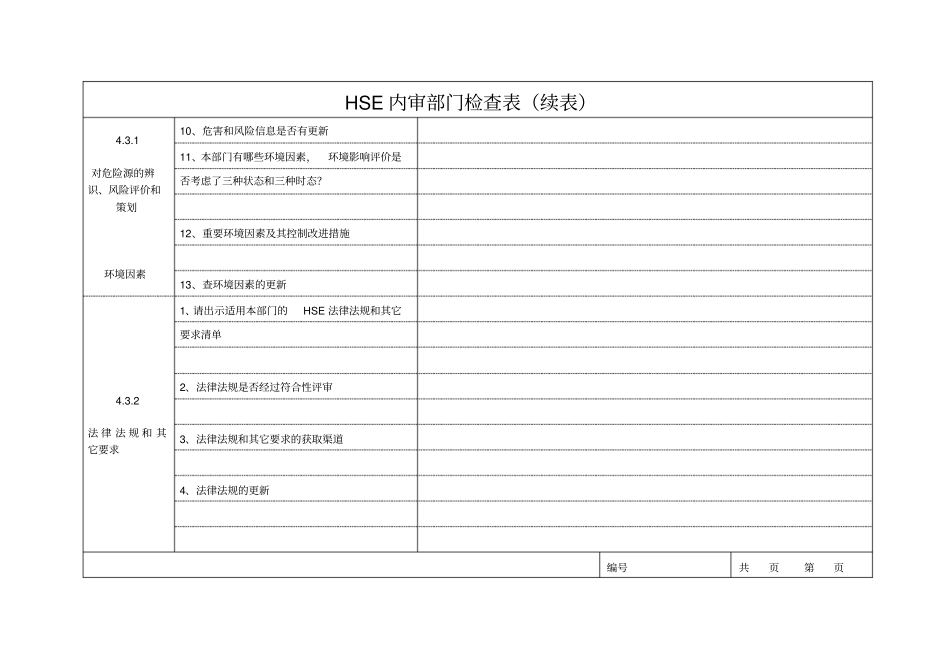 内审检查表-工程勘察公司_第3页