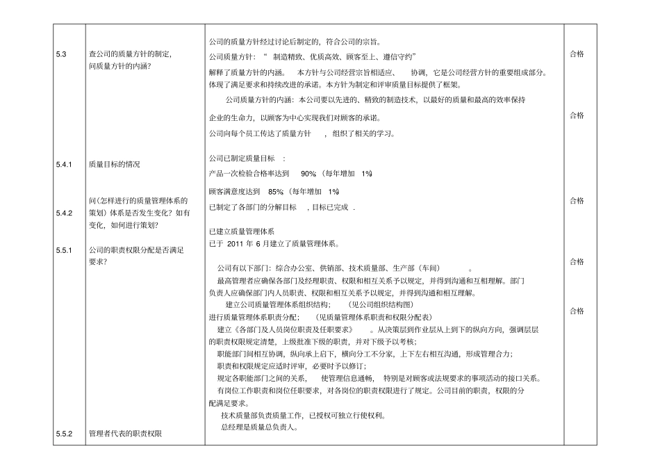 内审检查表1汇总_第2页