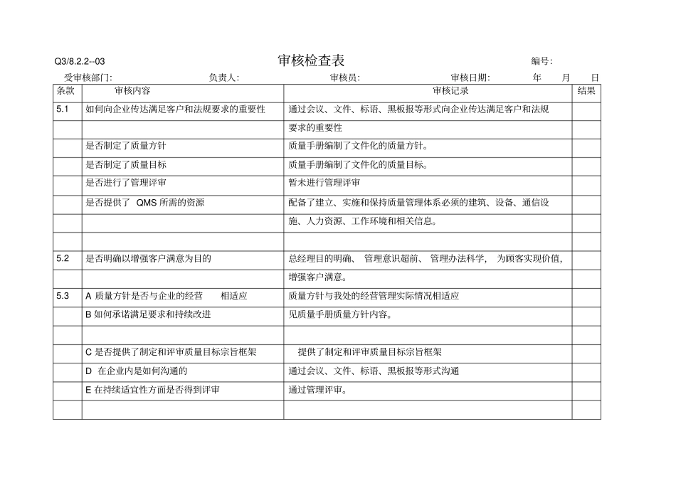 内审检查表表填写范例_第2页