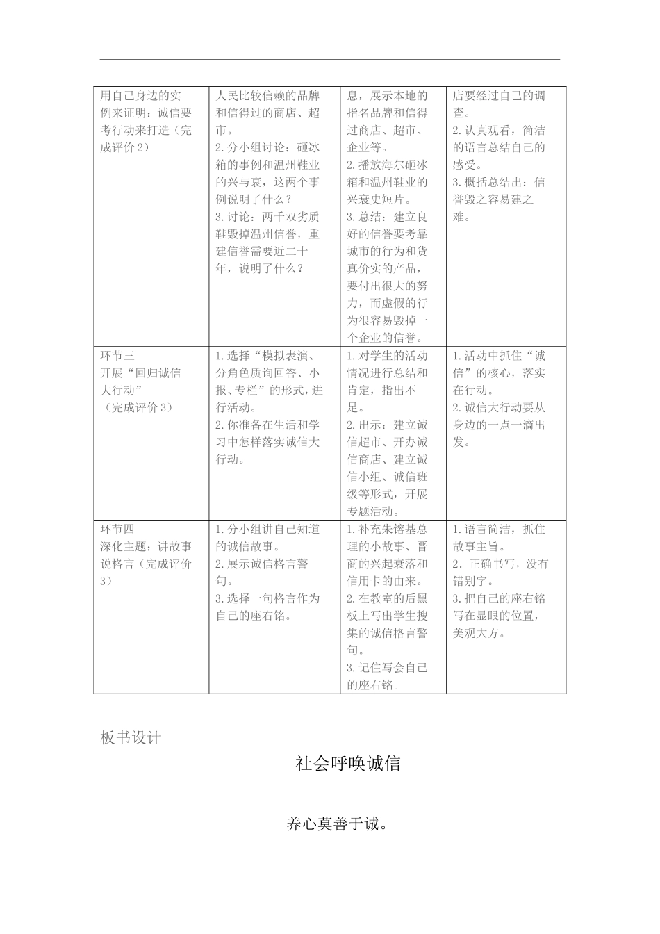 五年级品德上册第三课、社会呼唤诚信_第2页