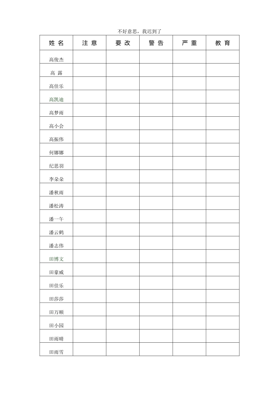 不好意思，我迟到了_1_第1页