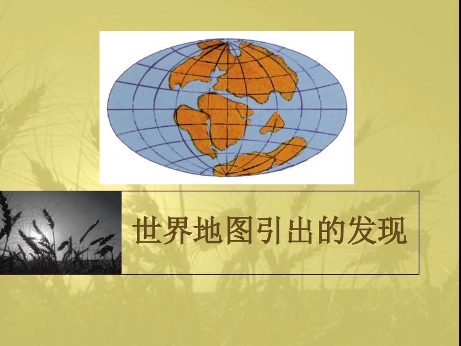 《世界地图引出的发现》课件3_第1页