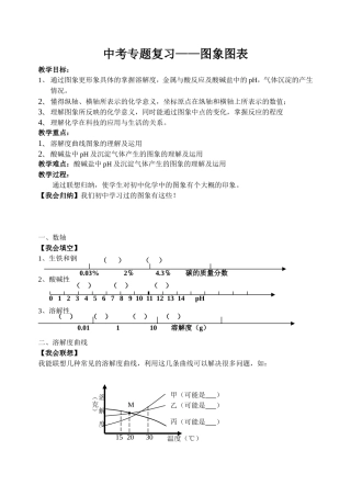 中考专题复习——图象图表