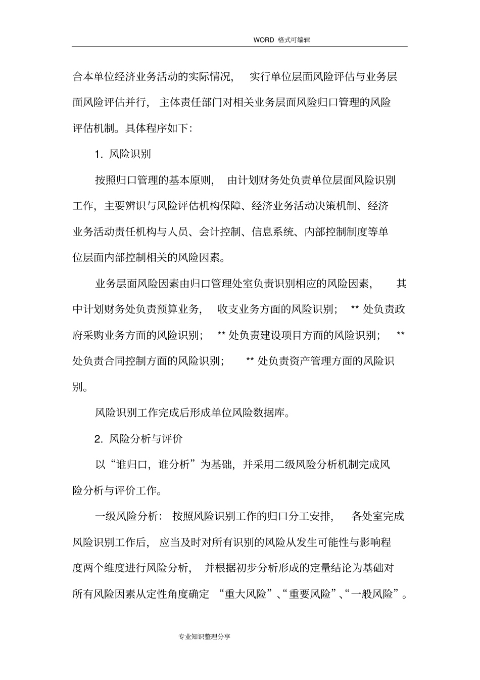 内控风险评价报告书_第2页