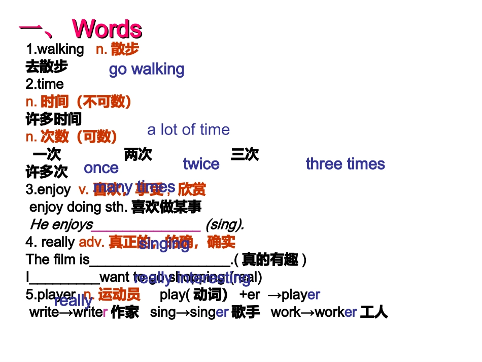 七年级英语牛津7AUnit2复习课件_第2页
