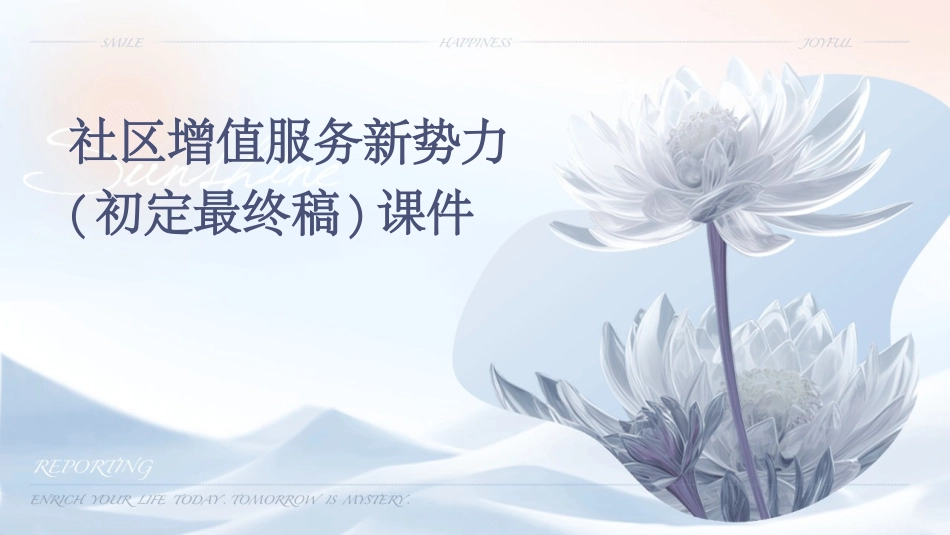 社区增值服务新势力(初定最终稿)课件_第1页